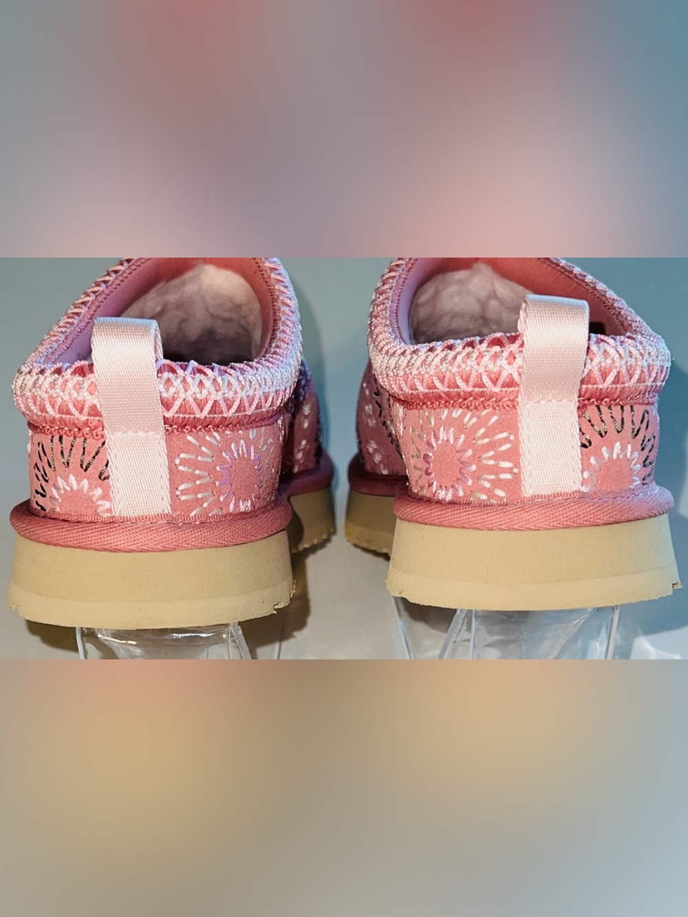 🆕 UGG Tazz Sun Stitch Logo Platform Clog Slippers Horizon Pink Women’s US 7.5/8 - Picture 8 of 16